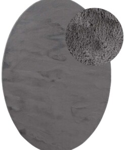 Oval Teppich - Svea Grau
