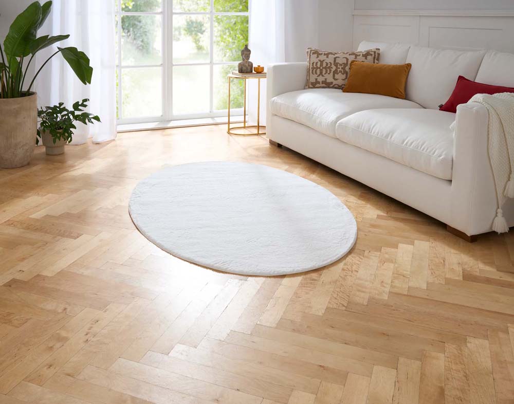 Oval Teppich - Svea Weiß Oval Teppich - Svea Weiß