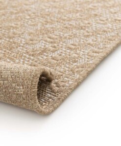 Outdoor Teppich Kariert - Corde Trellis Natur/Weiß