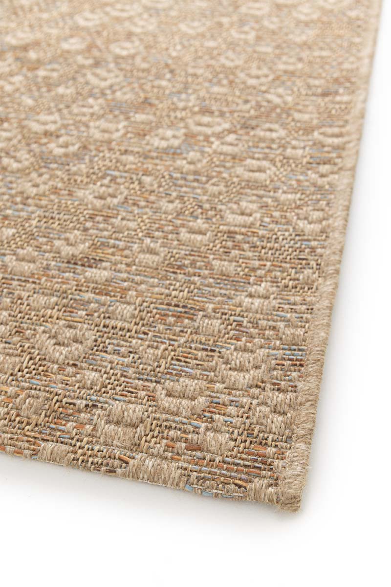 Outdoor Teppich Kariert - Corde Trellis Natur/Sonnenuntergang Outdoor Teppich Kariert - Corde Trellis Natur/Sonnenuntergang