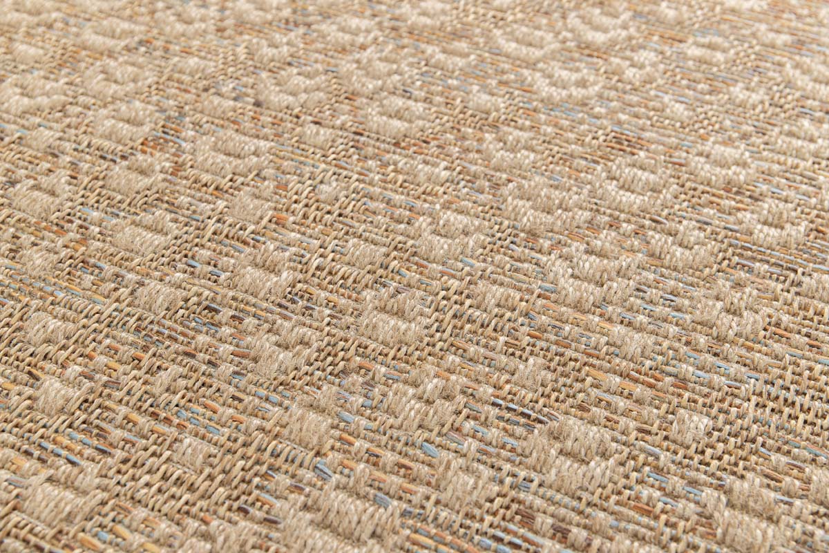 Outdoor Teppich Kariert - Corde Trellis Natur/Sonnenuntergang Outdoor Teppich Kariert - Corde Trellis Natur/Sonnenuntergang