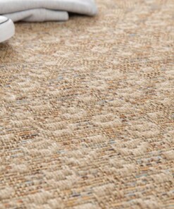 Outdoor Teppich Kariert - Corde Trellis Natur/Sonnenuntergang Outdoor Teppich Kariert - Corde Trellis Natur/Sonnenuntergang