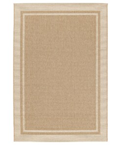 Outdoor Teppich Kariert - Corde Cadre Natur/Weiß - overzicht