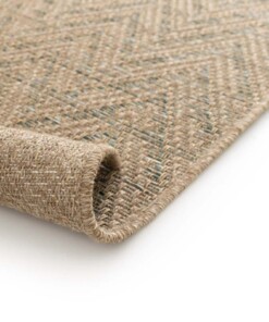 Outdoor Teppich Zick-Zack - Corde Chevron natur/grün