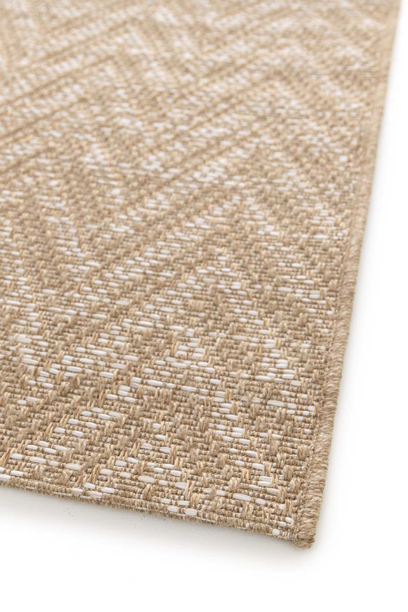 Outdoor Teppich Zick-Zack - Corde Chevron natur/weiß Outdoor Teppich Zick-Zack - Corde Chevron natur/weiß