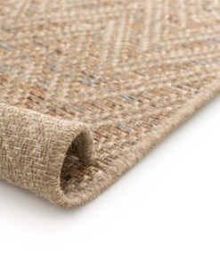 Outdoor Teppich Zick-Zack - Corde Chevron natur/sunset
