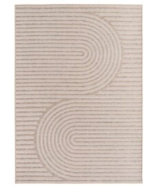Outdoor-Teppich - Mira Curve Beige - overzicht, thumbnail