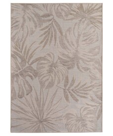 Outdoor-Teppich - Mira Leaf Beige - overzicht, thumbnail