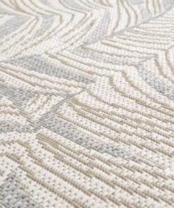 Outdoor Teppich Palmenblätter - Verdance Canopy Weiß/Grau