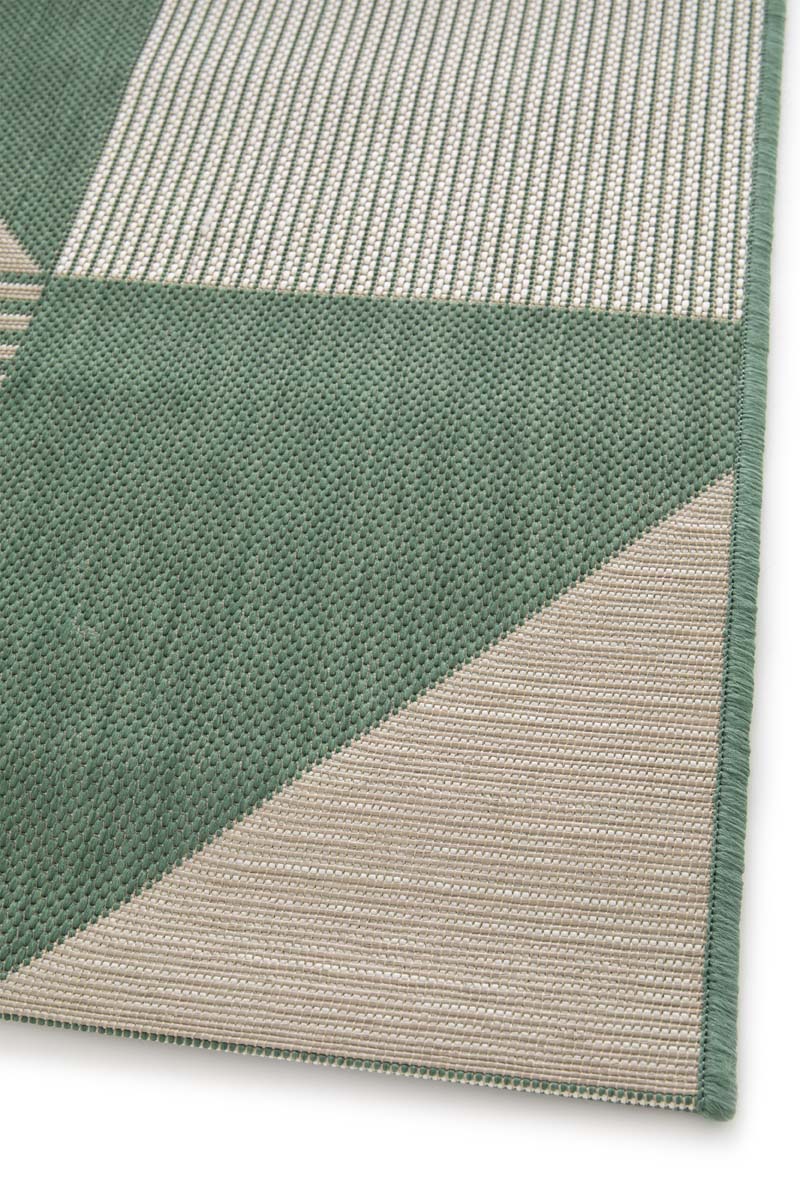 Outdoor Teppich Kariert - Verdance Mesa Grün/Beige Outdoor Teppich Kariert - Verdance Mesa Grün/Beige