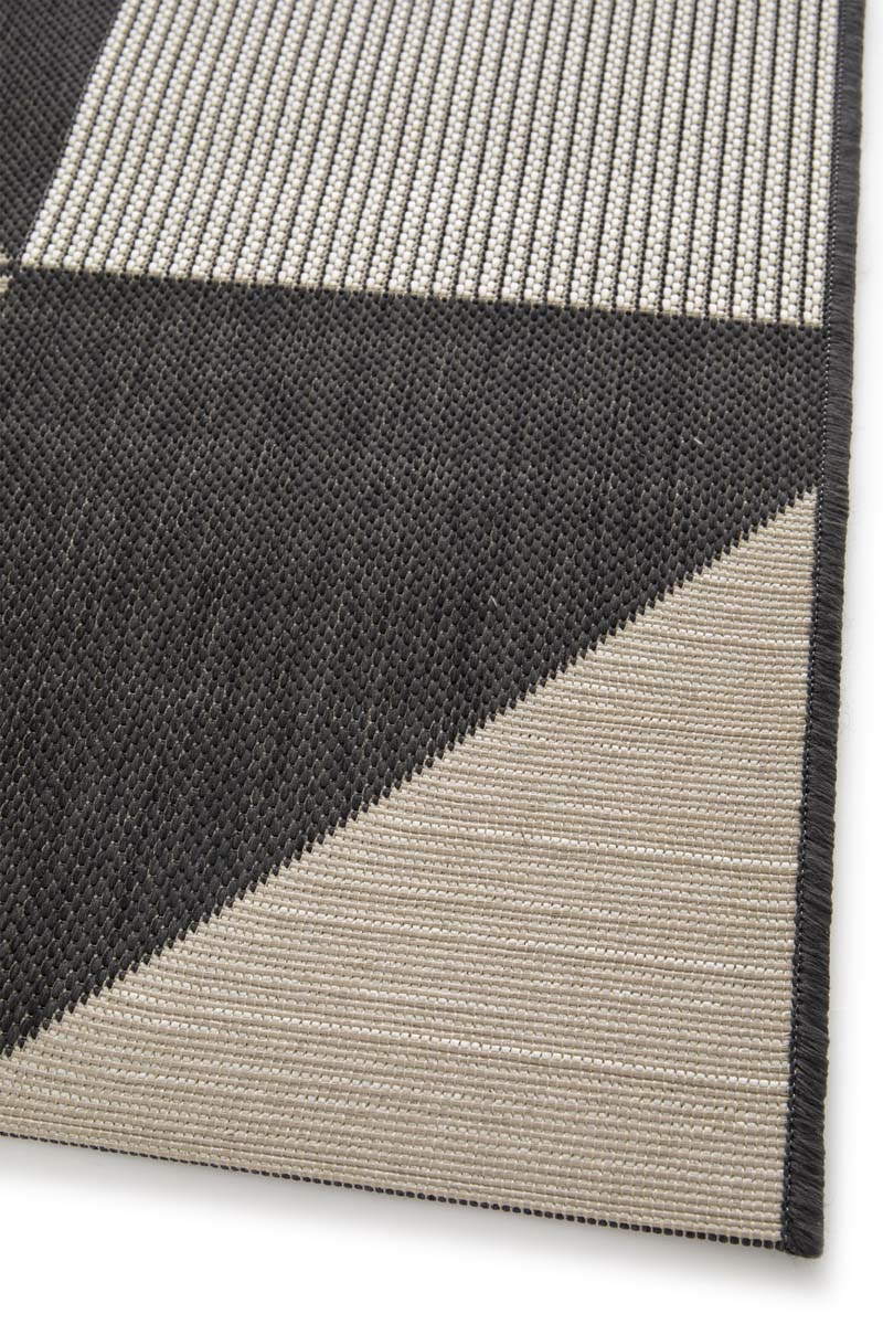 Outdoor Teppich Kariert - Verdance Mesa Schwarz/Beige Outdoor Teppich Kariert - Verdance Mesa Schwarz/Beige