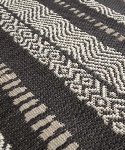 Outdoor Teppich Gestreift - Verdance Cadence Schwarz