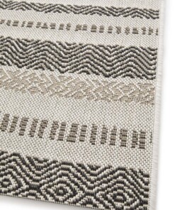 Outdoor Teppich Gestreift - Verdance Cadence Weiß/Schwarz Outdoor Teppich Gestreift - Verdance Cadence Weiß/Schwarz
