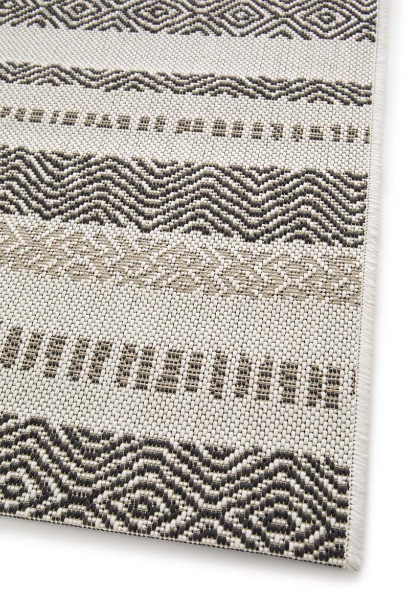 Outdoor Teppich Gestreift - Verdance Cadence Weiß/Schwarz Outdoor Teppich Gestreift - Verdance Cadence Weiß/Schwarz