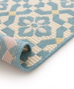 Outdoor Teppich - Bubbly Tulip türkis