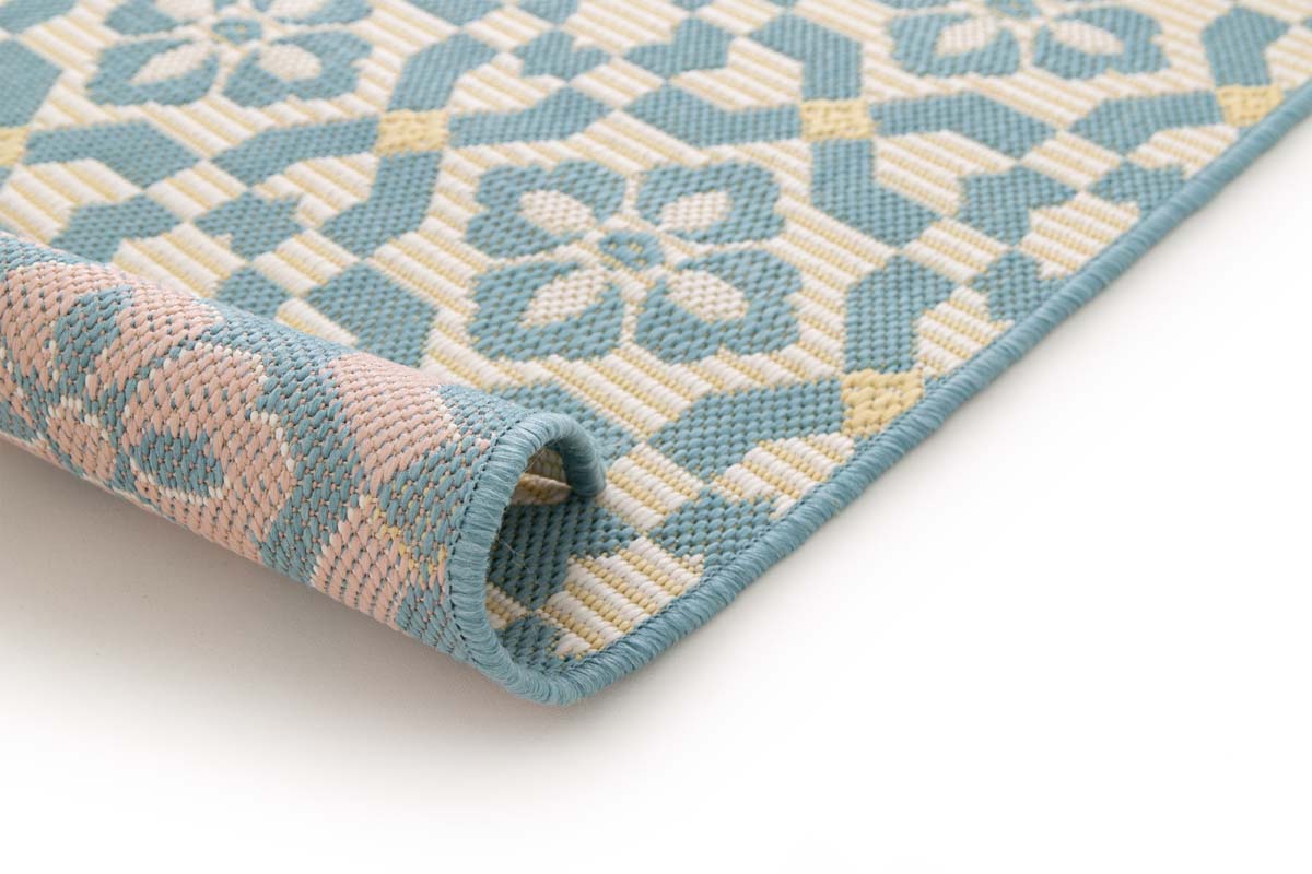 Outdoor Teppich - Bubbly Tulip türkis Outdoor Teppich - Bubbly Tulip türkis