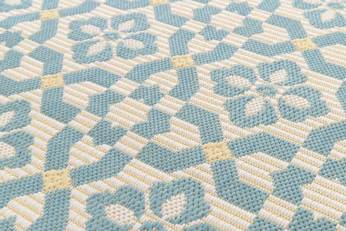 Outdoor Teppich - Bubbly Tulip türkis Outdoor Teppich - Bubbly Tulip türkis