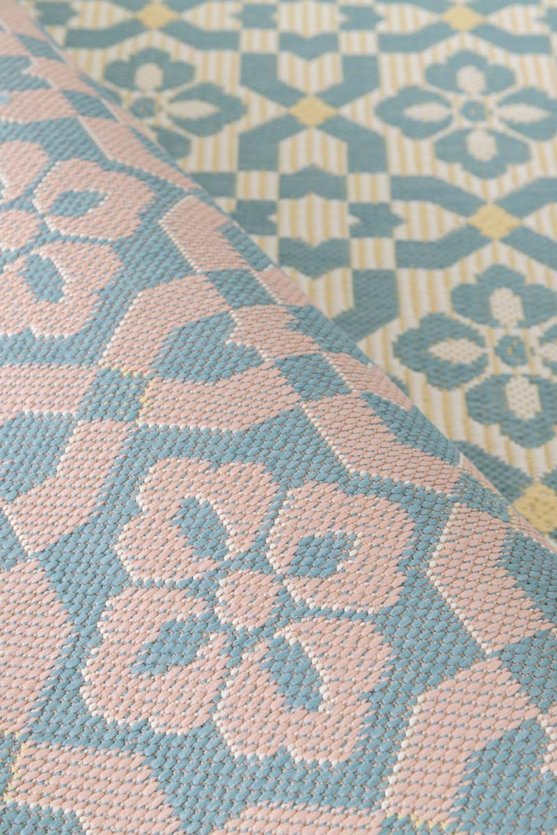 Outdoor Teppich - Bubbly Tulip türkis Outdoor Teppich - Bubbly Tulip türkis