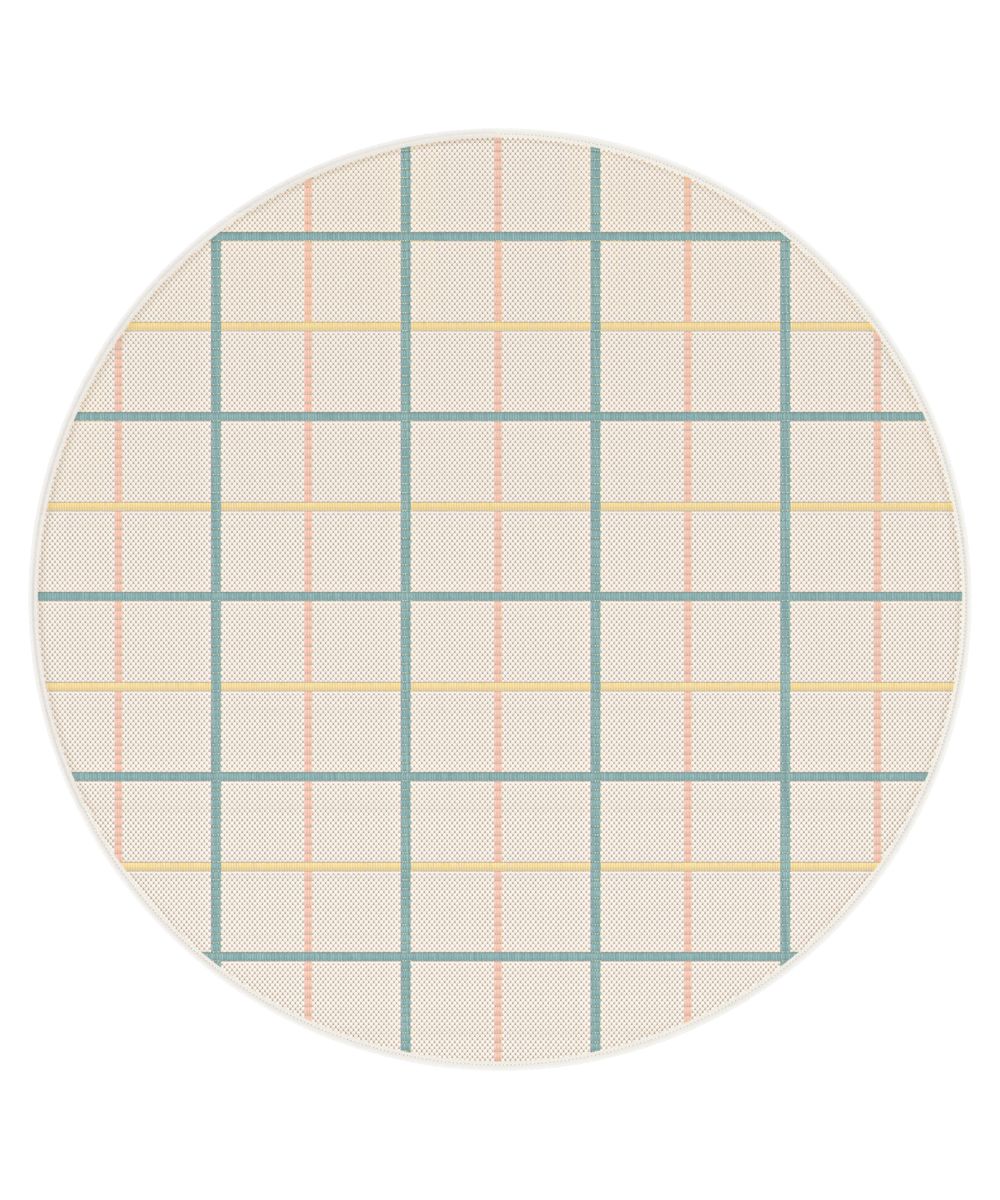 Outdoor Teppich Rund - Bubbly Picknick multi - overzicht Outdoor Teppich Rund - Bubbly Picknick multi - overzicht