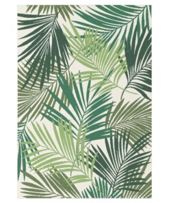 Outdoor Teppich Palmenblätter grün - Verdant Palm - overzicht