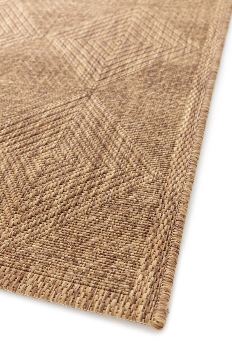 Outdoor Teppich Kariert - Twill Parquet Braun Outdoor Teppich Kariert - Twill Parquet Braun