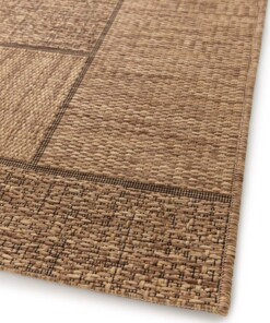 Outdoor Teppich Blöcke - Twill Patch Braun Outdoor Teppich Blöcke - Twill Patch Braun