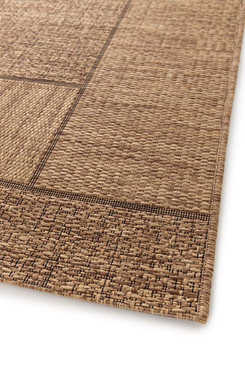 Outdoor Teppich Blöcke - Twill Patch Braun Outdoor Teppich Blöcke - Twill Patch Braun