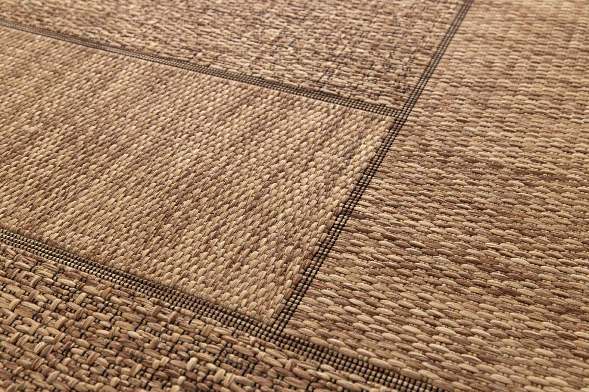 Outdoor Teppich Blöcke - Twill Patch Braun Outdoor Teppich Blöcke - Twill Patch Braun