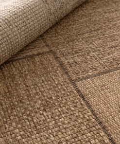 Outdoor Teppich Blöcke - Twill Patch Braun