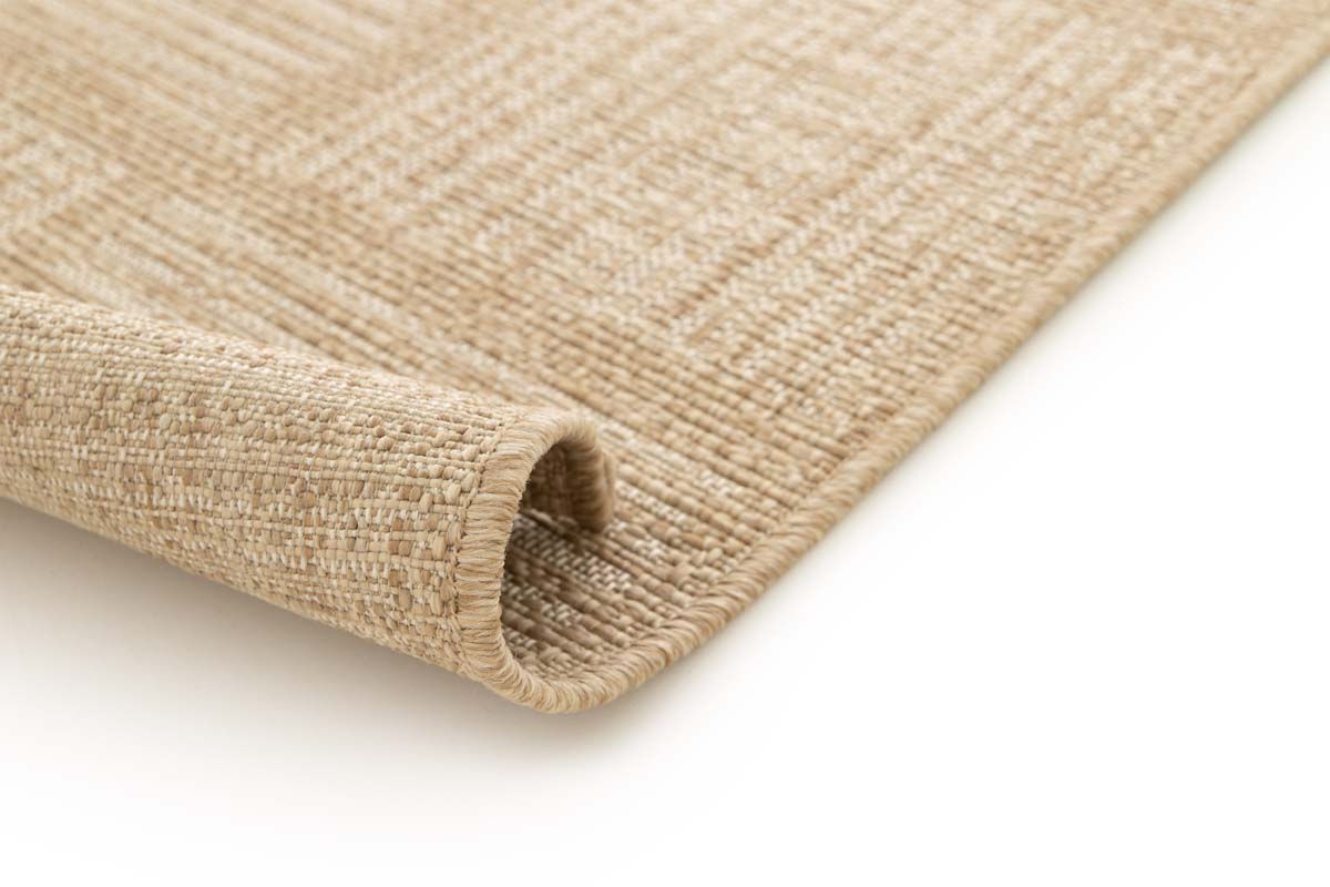 Outdoor Teppich Blöcke - Twill Tile Beige/Weiß Outdoor Teppich Blöcke - Twill Tile Beige/Weiß