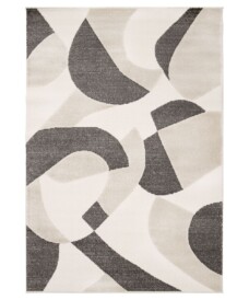 Designer Teppich - Forme Pierre Anthrazit - overzicht, thumbnail
