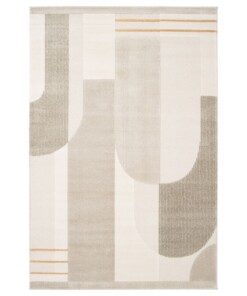 Japandi Teppich - Forme Courbe Beige - overzicht