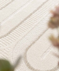 Retro Teppich - Forme Pavé Elfenbein