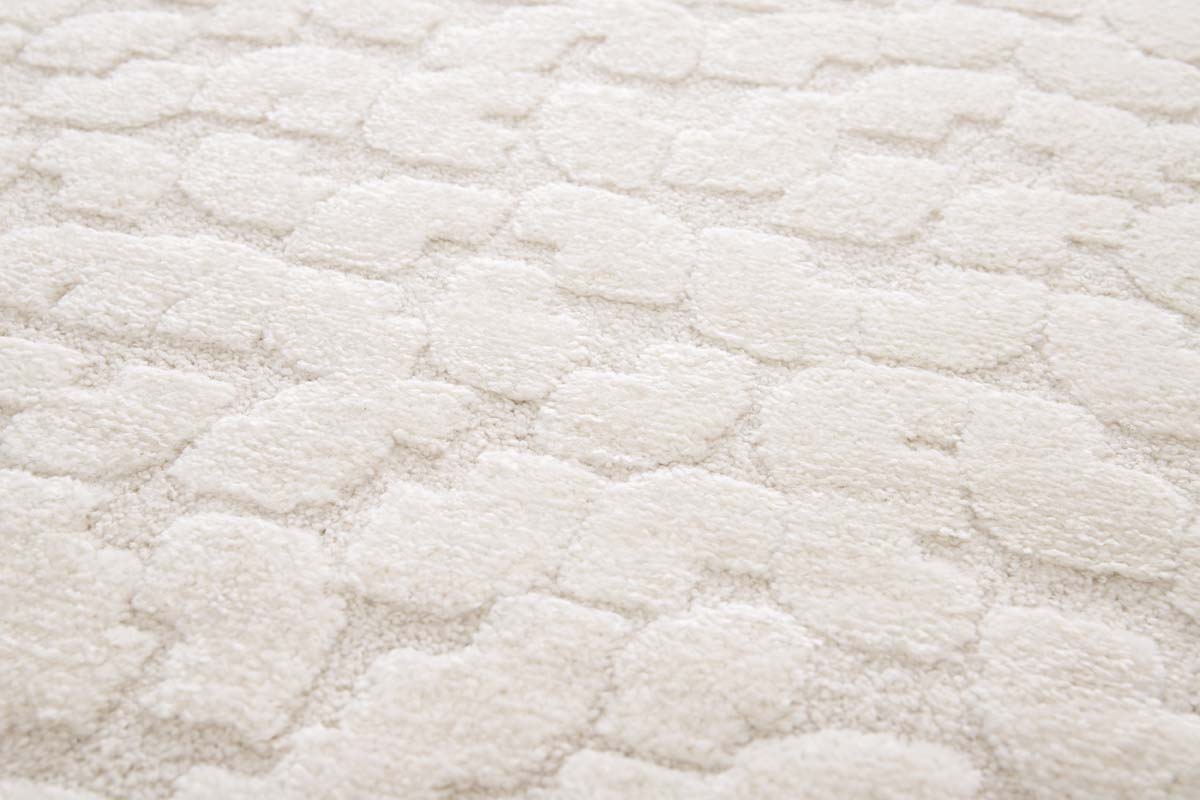 Designer Teppich - Relief Tesselle Creme Designer Teppich - Relief Tesselle Creme