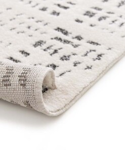 Designer Teppich - Relief Vitrum Weiß/Schwarz