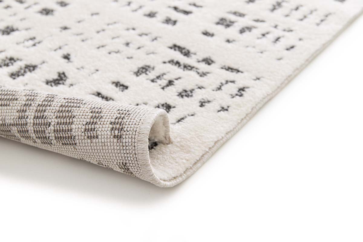 Designer Teppich - Relief Vitrum Weiß/Schwarz Designer Teppich - Relief Vitrum Weiß/Schwarz