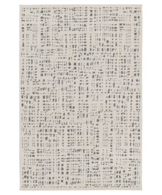 Designer Teppich - Relief Vitrum Weiß/Schwarz - overzicht, thumbnail