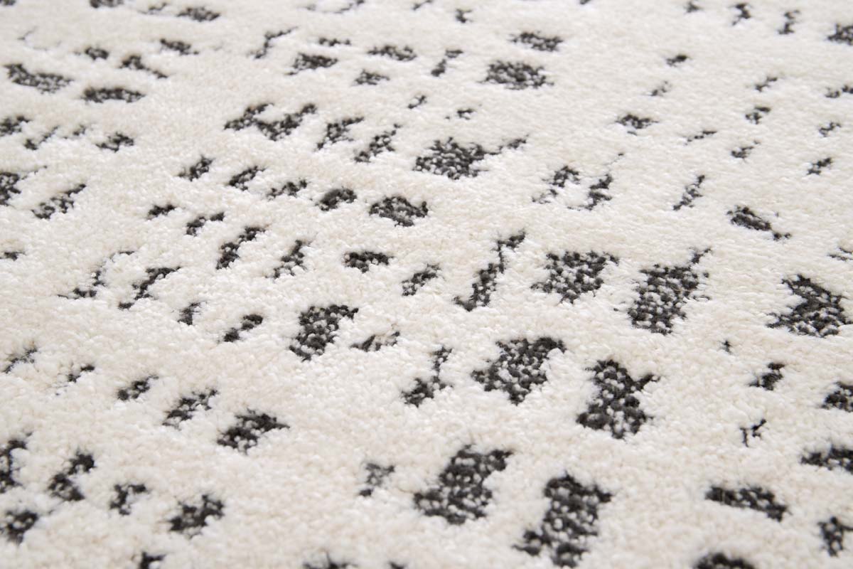 Designer Teppich - Relief Vitrum Weiß/Schwarz Designer Teppich - Relief Vitrum Weiß/Schwarz