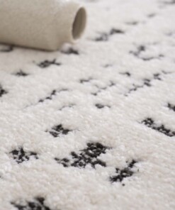 Designer Teppich - Relief Vitrum Weiß/Schwarz Designer Teppich - Relief Vitrum Weiß/Schwarz