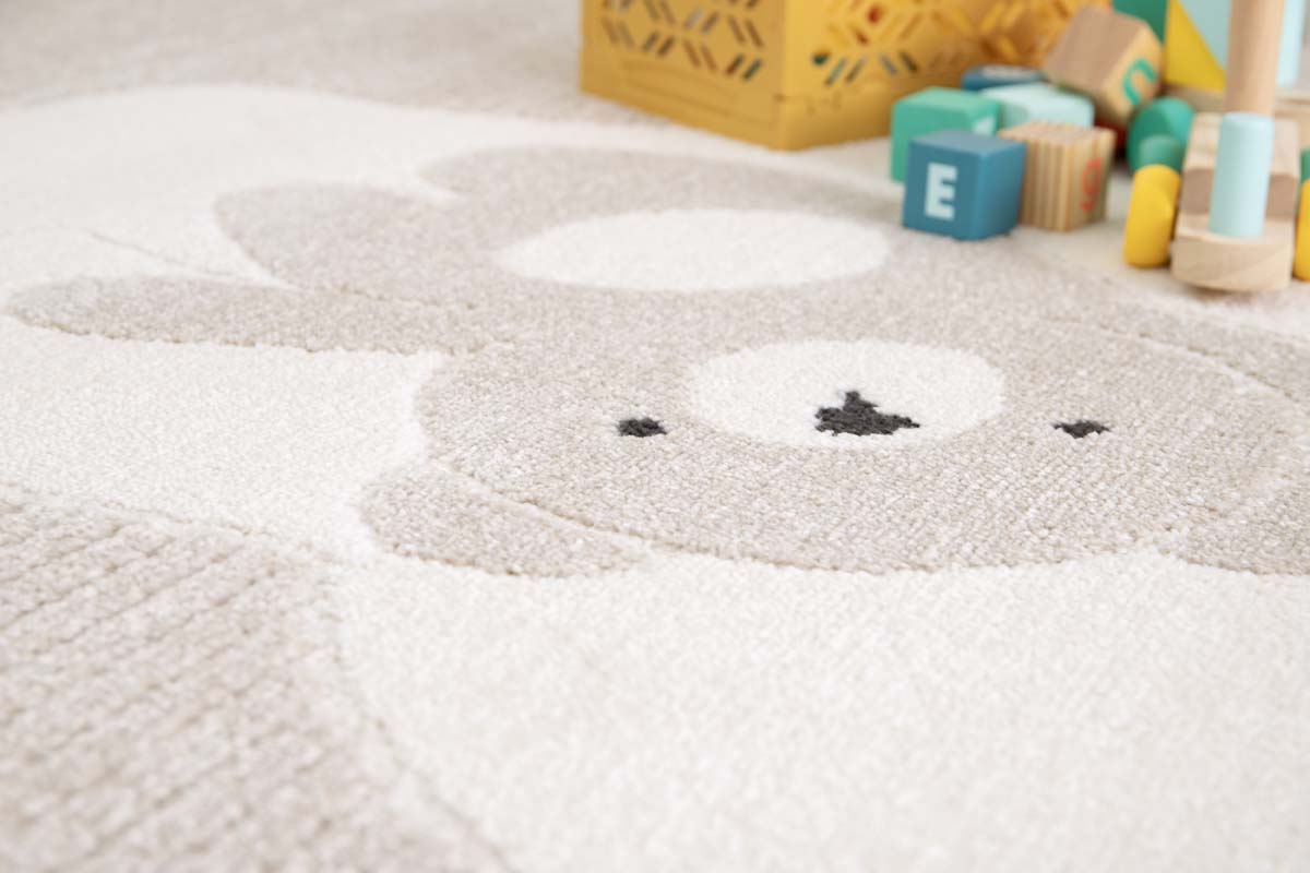 Kinderzimmer Teppich - Softpaw Cuddles Beige Kinderzimmer Teppich - Softpaw Cuddles Beige