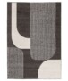 Abstrakter Teppich - Vectura Vallon Anthrazit - overzicht, thumbnail