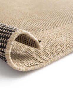 Outdoor Teppich - Bask Frame Beige/Schwarz Outdoor Teppich - Bask Frame Beige/Schwarz