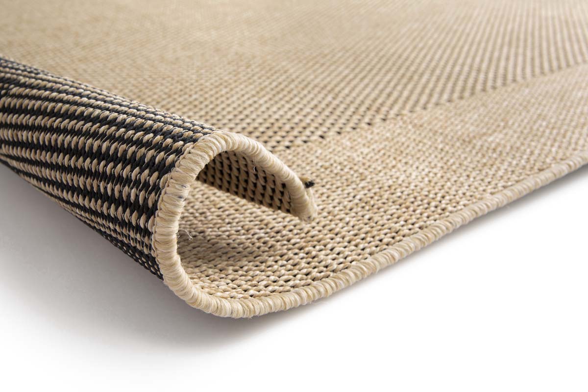 Outdoor Teppich - Bask Frame Beige/Schwarz Outdoor Teppich - Bask Frame Beige/Schwarz