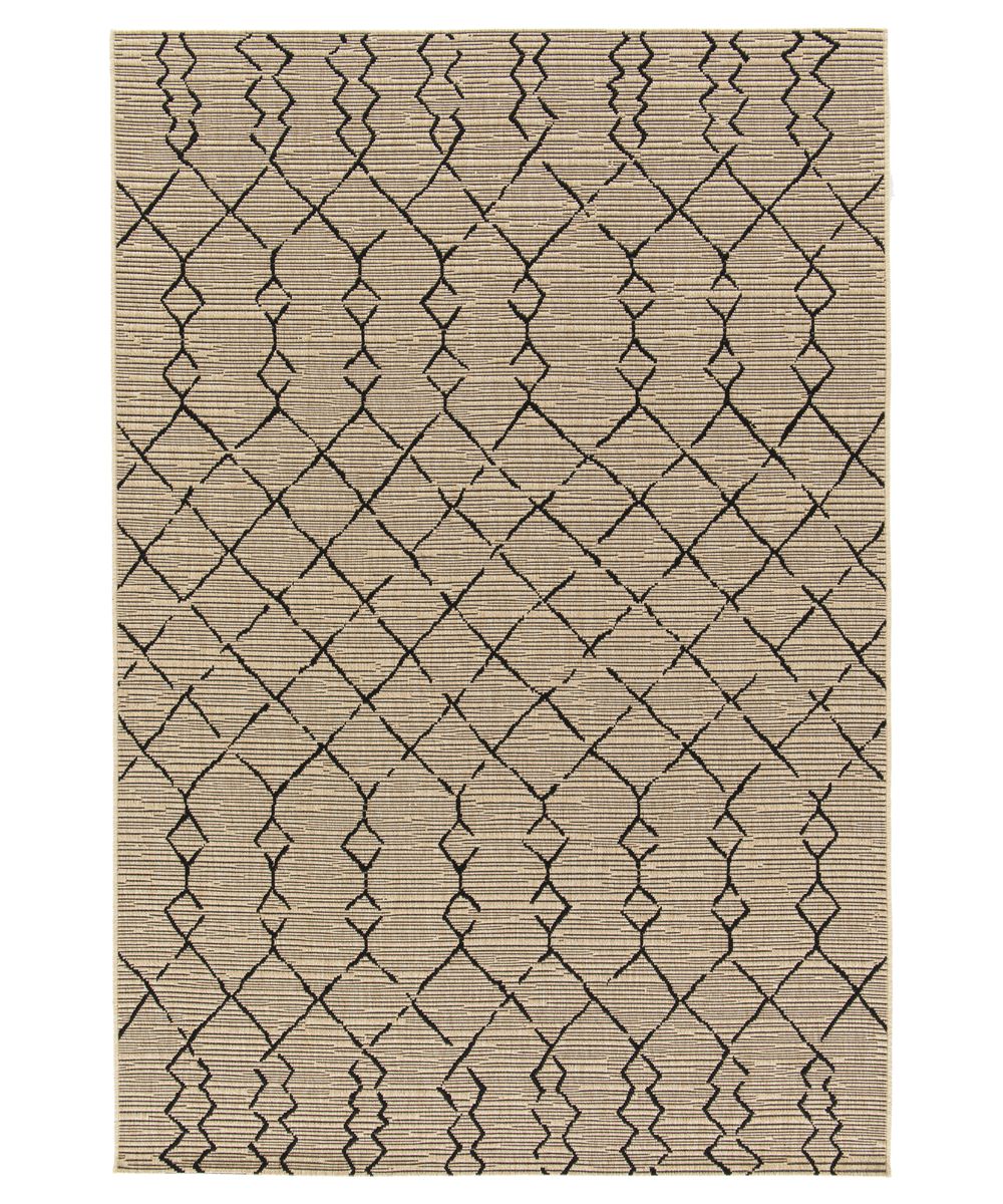 Outdoor Teppich Boho - Bask Taza Beige/Schwarz - overzicht Outdoor Teppich Boho - Bask Taza Beige/Schwarz - overzicht