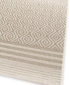 Outdoor Teppich Kariert - Bask Pavilion Sandfarbe
