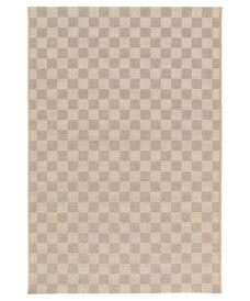 Outdoor Teppich - Bask Check Beige/Sandfarbe - overzicht, thumbnail
