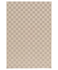 Outdoor Teppich - Bask Check Beige/Sandfarbe - overzicht