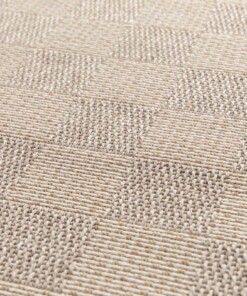 Outdoor Teppich - Bask Check Beige/Sandfarbe