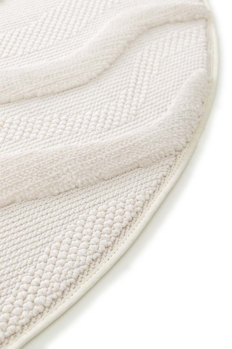 Marmor Teppich Rund - Elevé Marbe Elfenbein Marmor Teppich Rund - Elevé Marbe Elfenbein