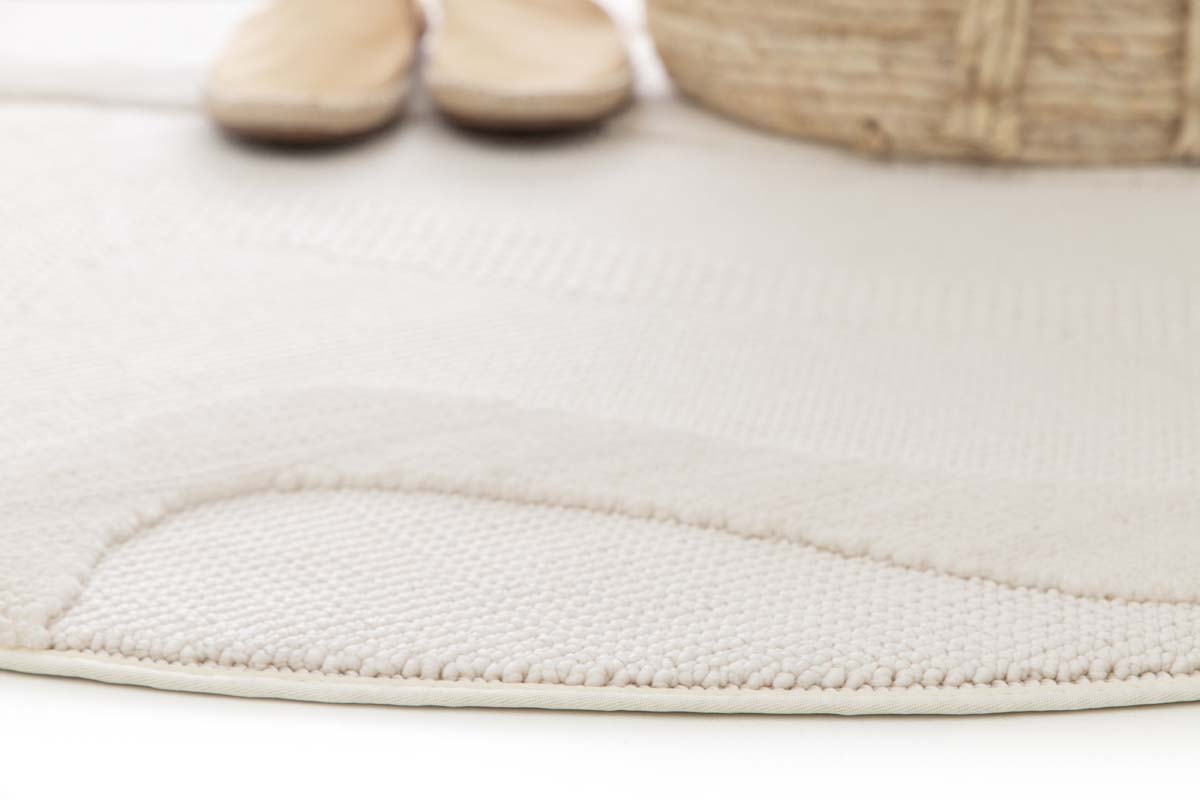 Marmor Teppich Rund - Elevé Marbe Elfenbein Marmor Teppich Rund - Elevé Marbe Elfenbein